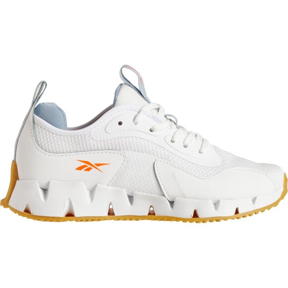 NEW REEBOK Zig Dynamica Sneakers White/orange for women 4254 4S2 - Picture 1 of 6